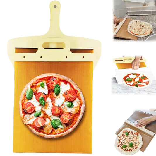 Kitchen Gadgets Sliding Pizza Shovel Non Stick Pizza Smooth Cutting