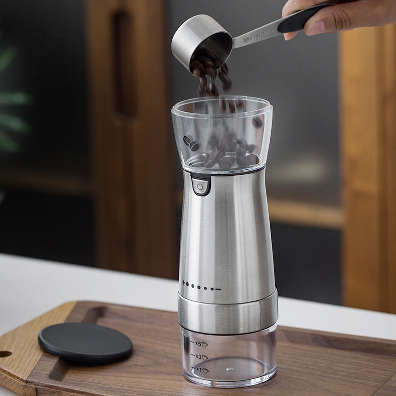 Electric Coffee Grinder Stainless Steel Adjustable Hand Grinder