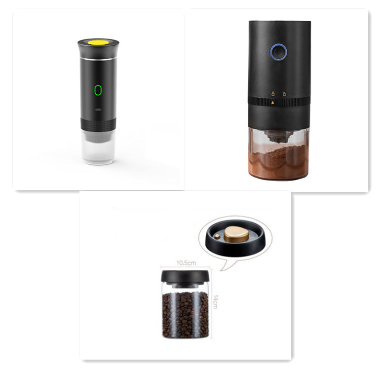 Electric Grinder Coffee Travel Handy 3 In1 Espresso Portable Coffee