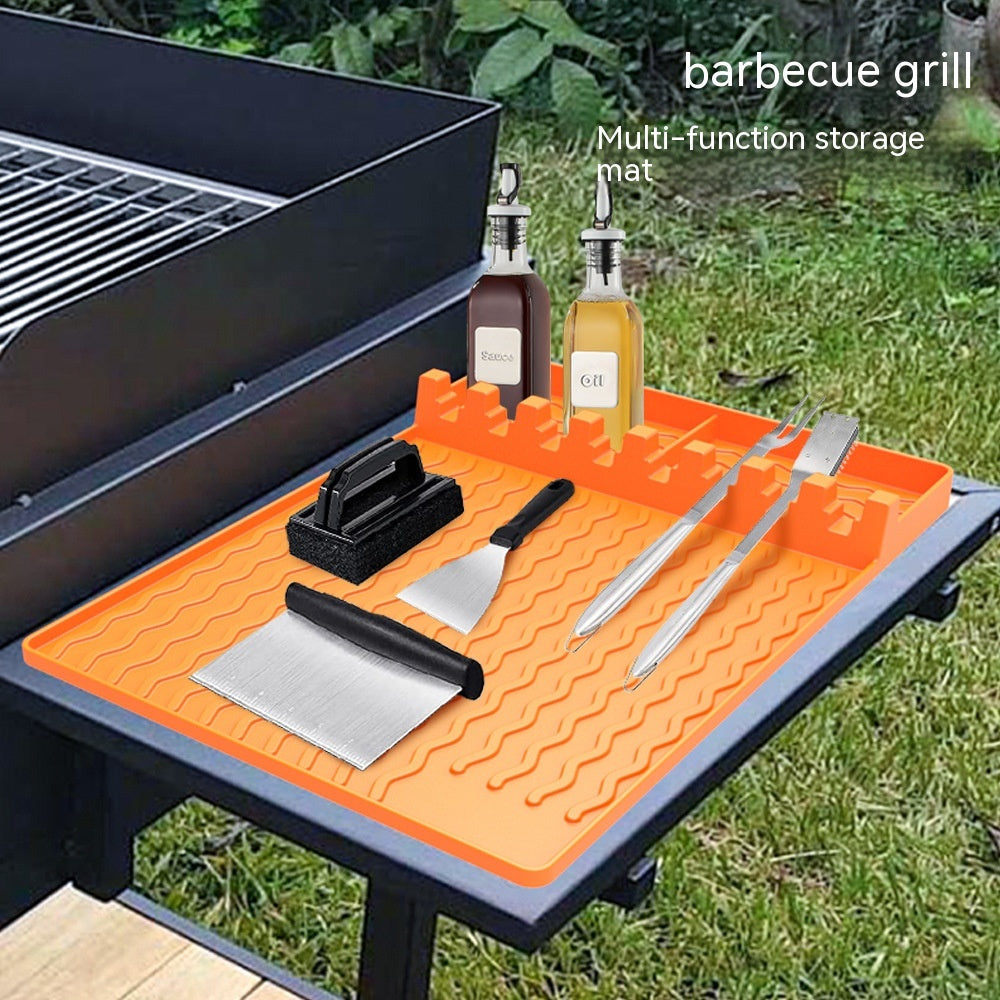 Oven Silicone Baking Tray Dustproof Cleaning Pad Barbecue