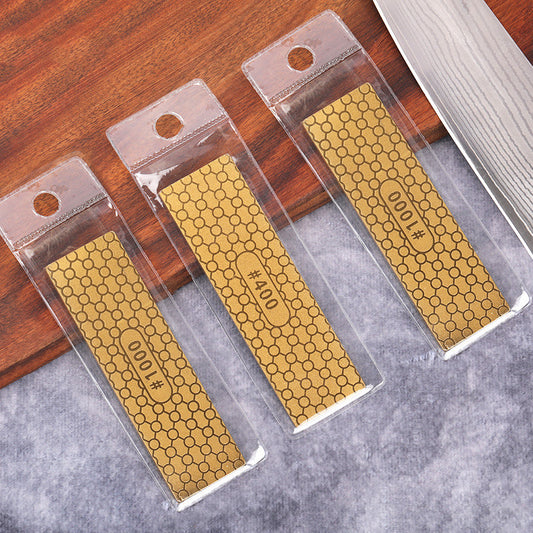 Lightweight And Easy To Carry Small Double-sided Titanium-plated Sharpening Stone