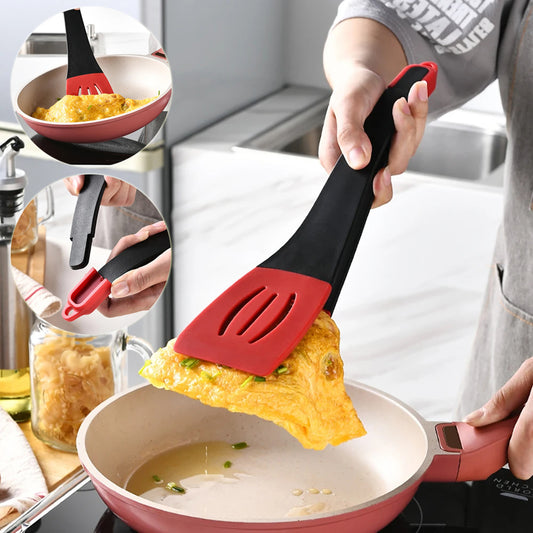 3 In 1 Frying Spatula Clip Silicone Food Clip Frying Steak
