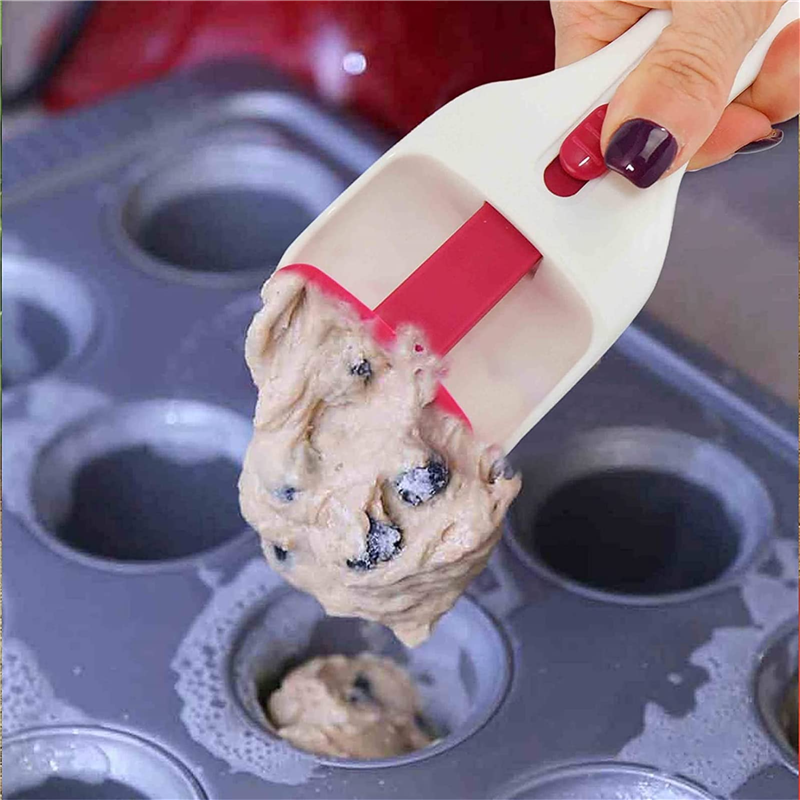 Cake Batter Scoop Can Push Labor-saving Cupcake Spoon Measuring