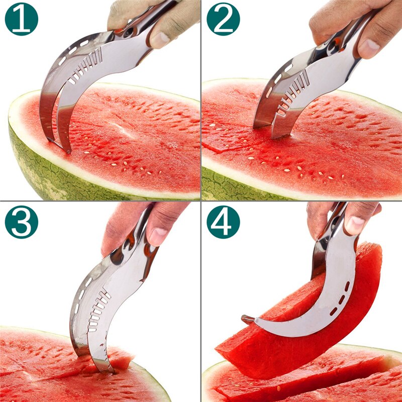 Stainless Steel Watermelon Slicer Fruit Knife Windmill