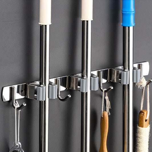 Broom Hook Holder Wall Mount Mop Organizer