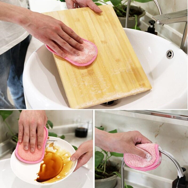 Scrub Sponges for Dishes Non-Scratch Microfiber