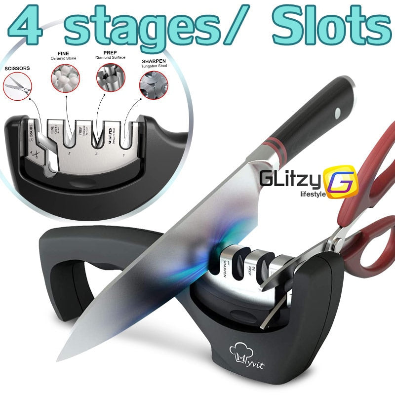 Knife Sharpener 3 Stages Professional Whetstone