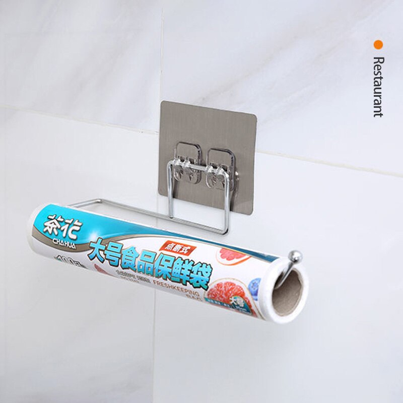 Kitchen Bathroom Roll Paper Holder Self-adhesive