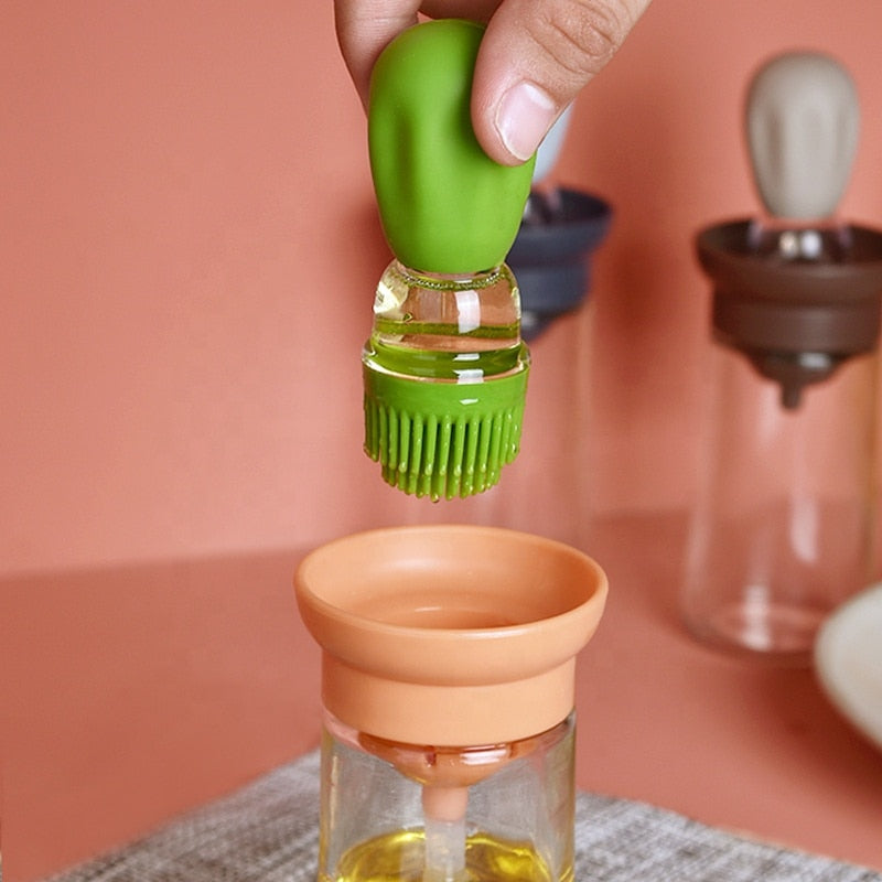 Kitchen Oil Bottle Silicone Brush