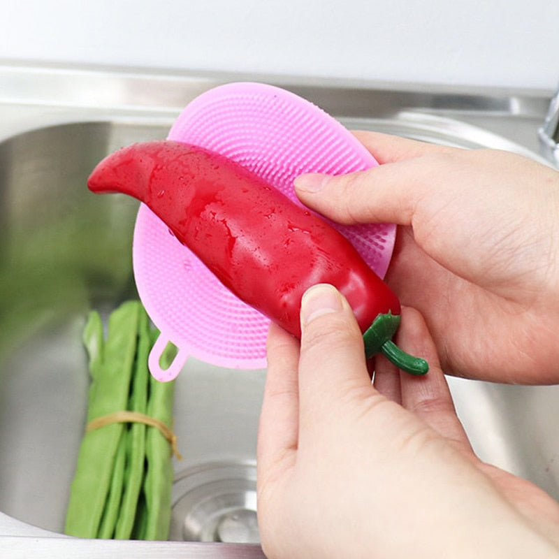 Silicone Brush Kitchen Dishwashing Soft