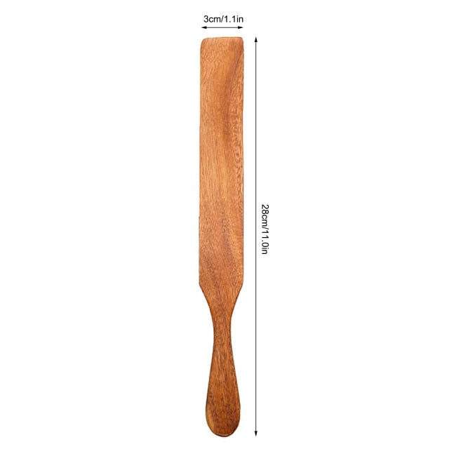 Teak natural wood tableware spoon colander