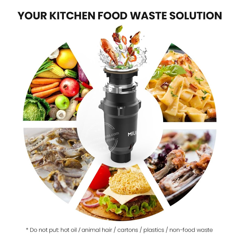 Food Waste Disposer with Grinding System