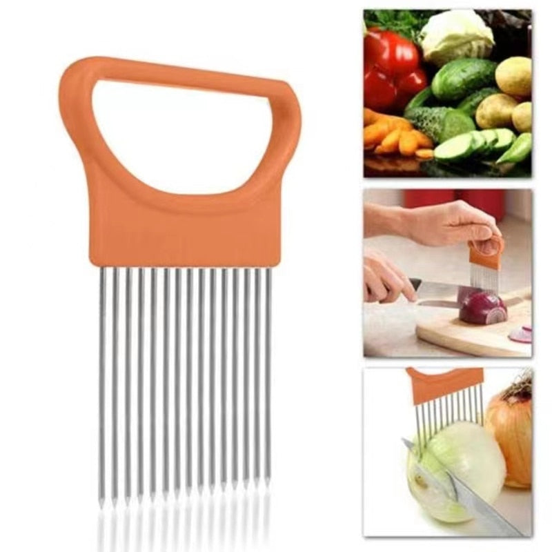 Magic Kitchen Gadgets Onion Slicer Safe Fork