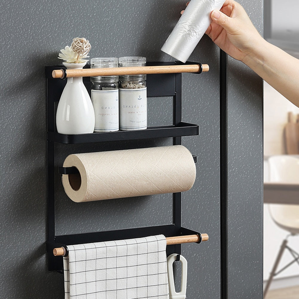 Magnet Fridge Shelf Magnetic Paper Towel Holder