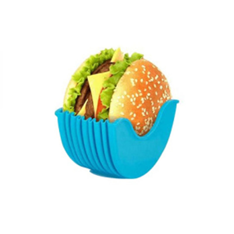 Burger Holders Reusable Anti-dirty Hands Silica Gel