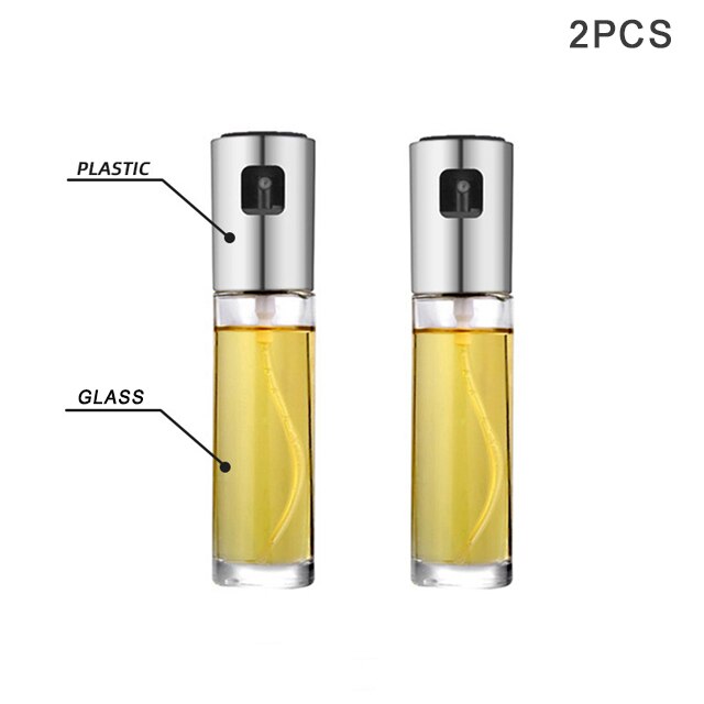 Kitchen Baking Oil Spray Vinegar Bottle Stainless Steel