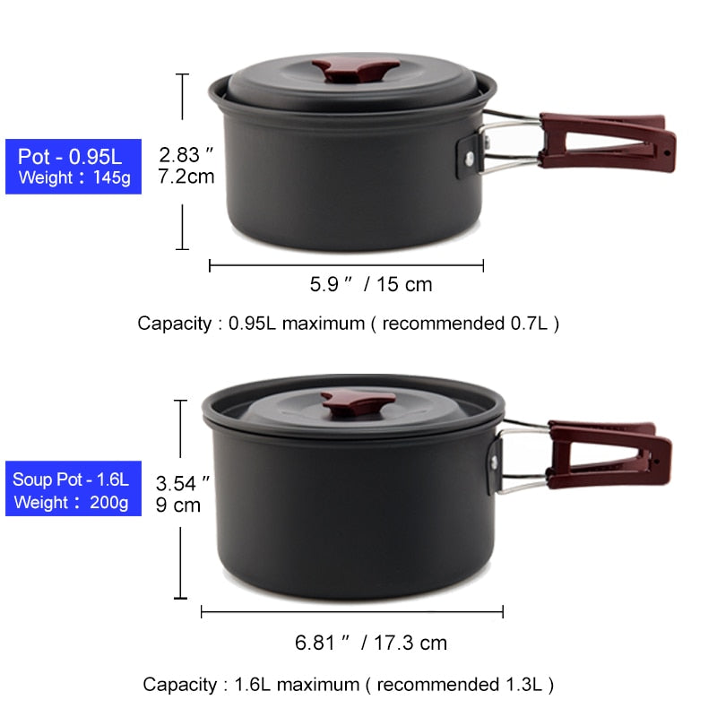 Camping Cookware Set Outdoor