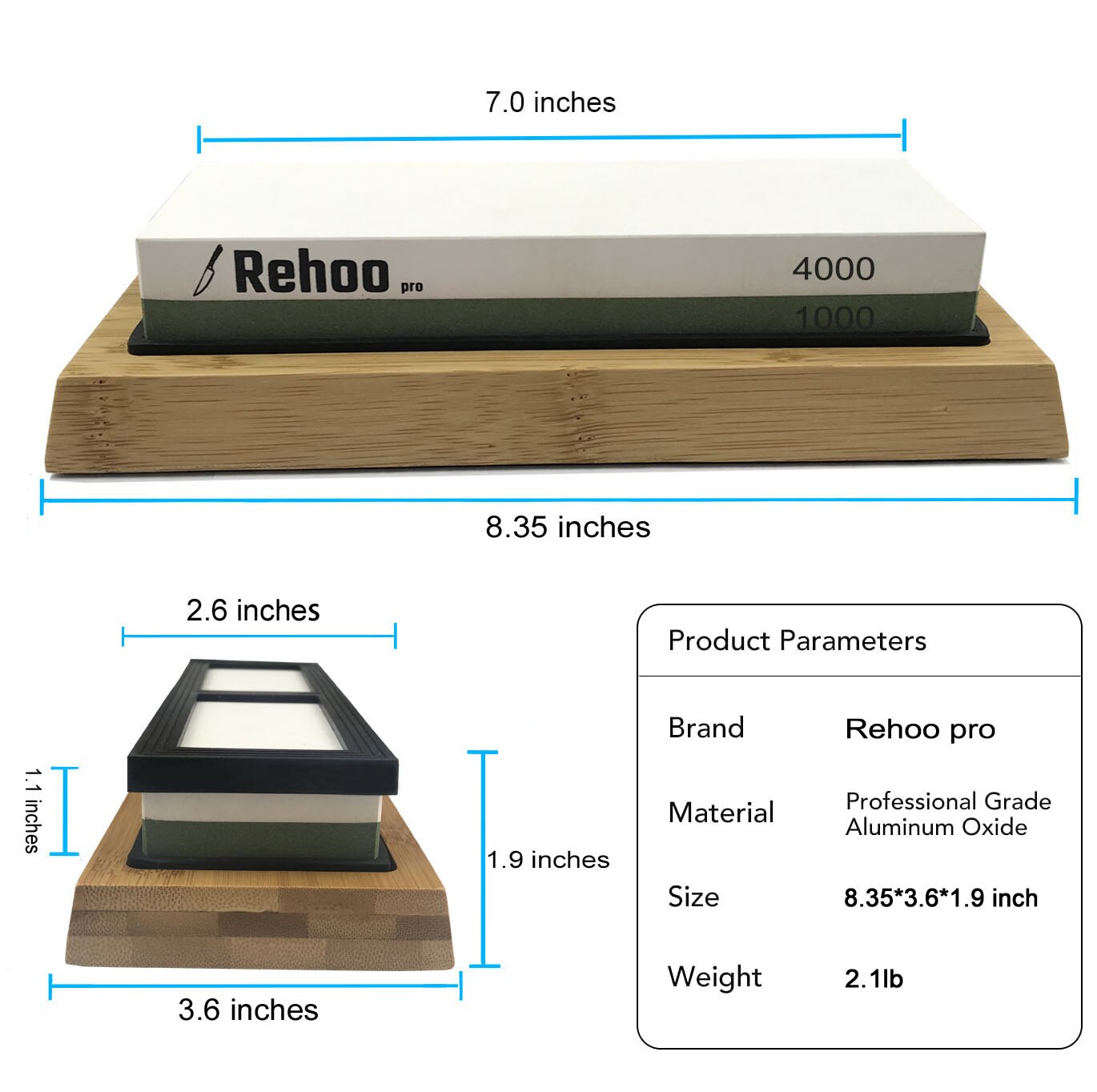 Rehoo Double-sided Sharpening Stone Set