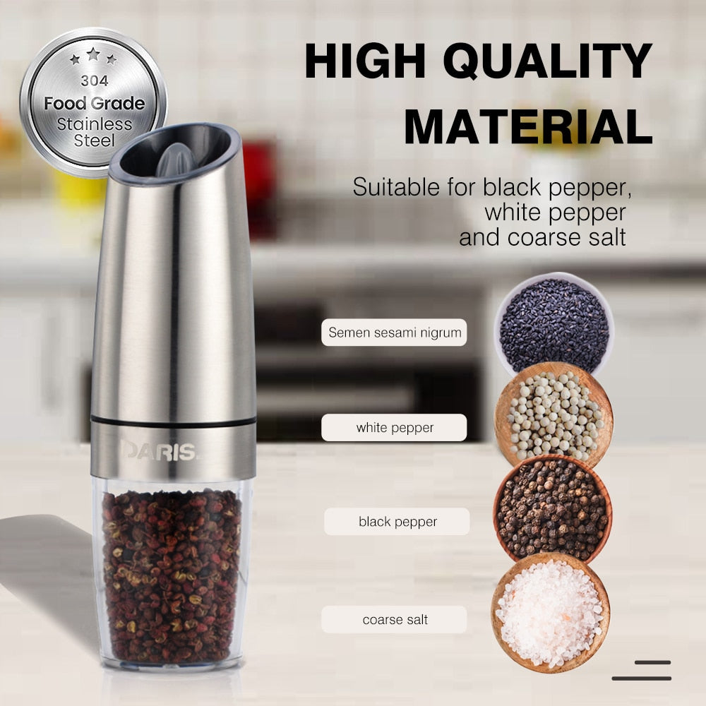 Electric Pepper Mill Gravity Induction