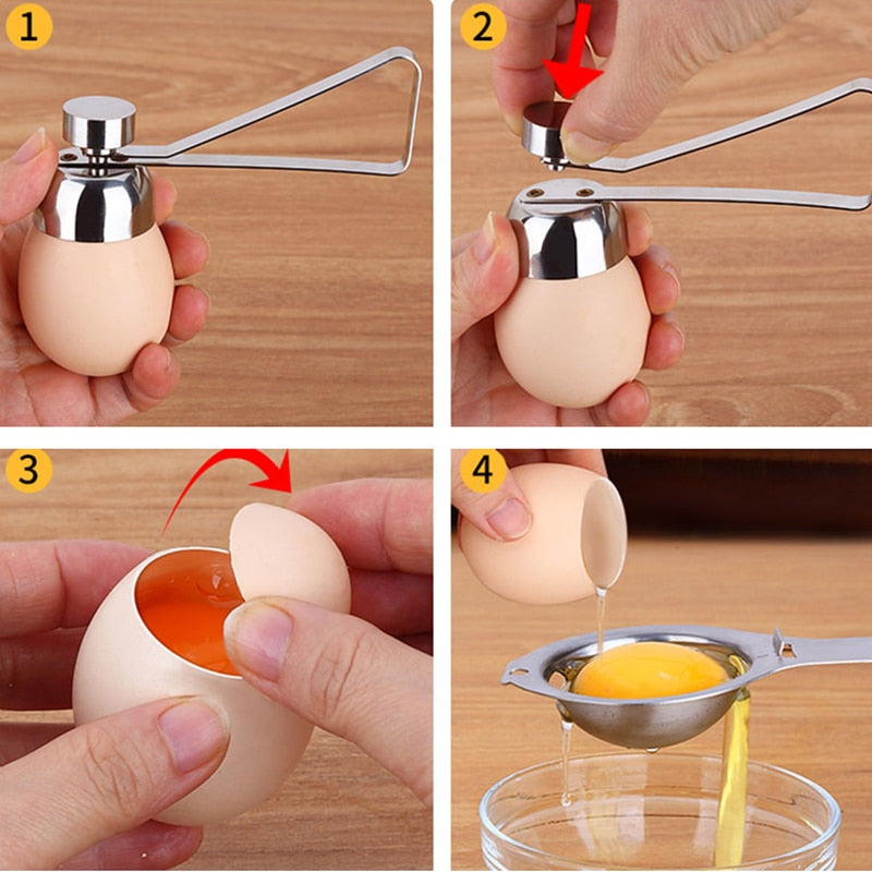 Creative Kitchen Tools Stainless Steel Metal Egg