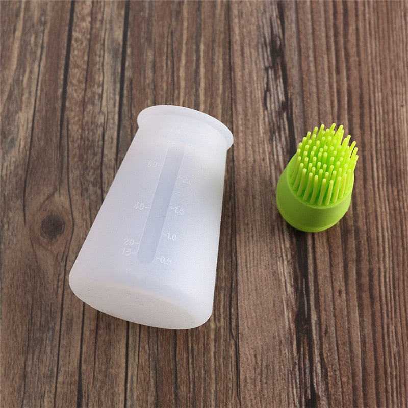 Kitchen Silicone Oil Bottle Oil Brush