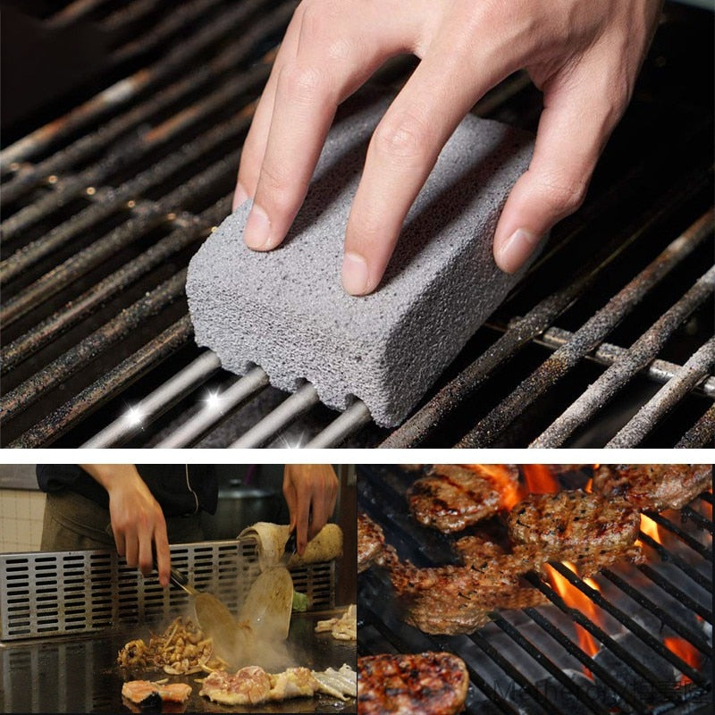 BBQ Grill Cleaning Brick Block Cleaning Stone Racks