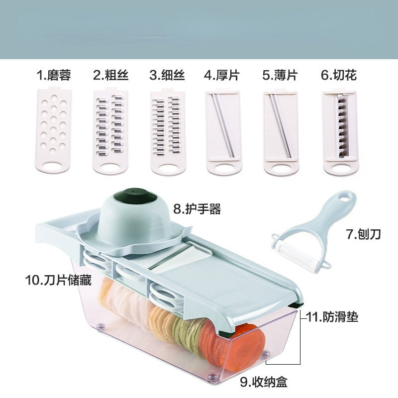 Multifunctional Vegetable Cutter for Kitchen Fruit Slicer