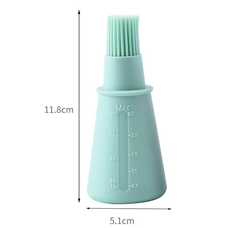 Silicone Oil Bottle with Cover Oil Bottle Brush