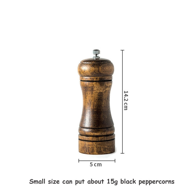 Solid Wood Spice Pepper Mill