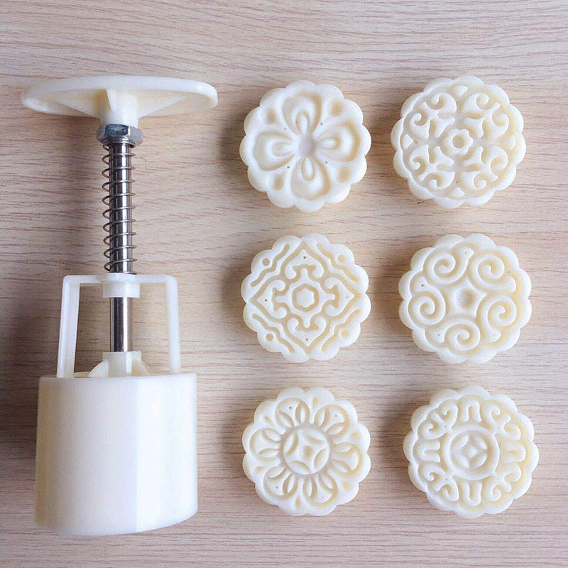 Hand Pressure Snowy Moon Cake Mold