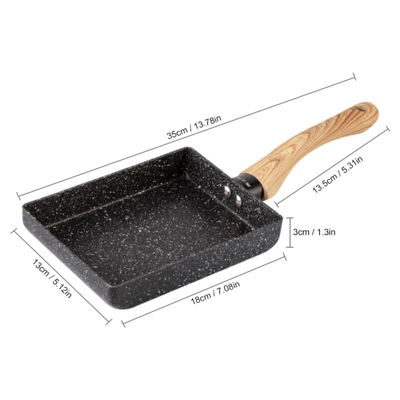 Black Non-Stick Pan Fry Egg Pan