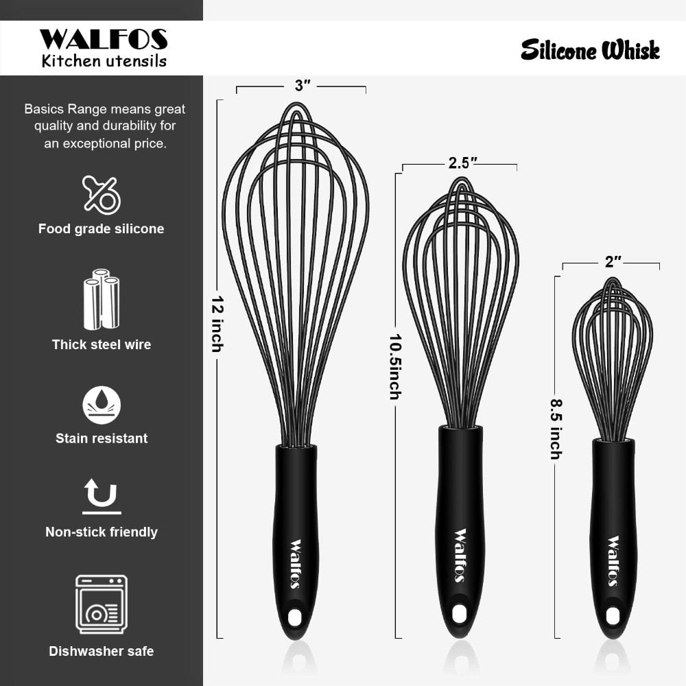 Manual Whisk Mixer Mini Plastic Kitchen Whisk