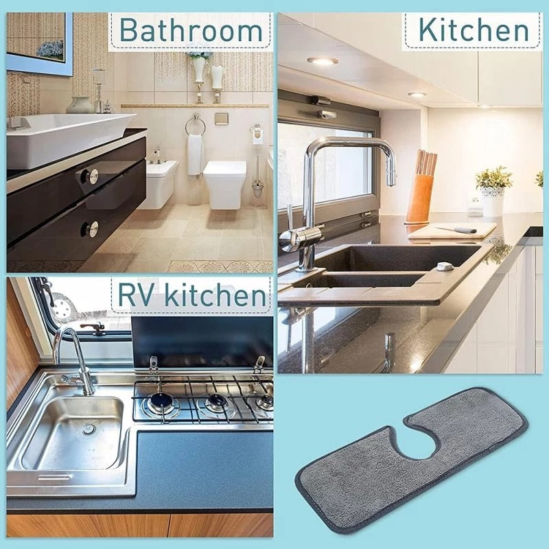 Kitchen Sink Splash Absorbent Mat