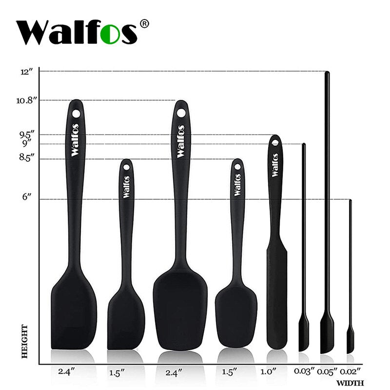 Kitchen Utensil Cooking Tools Silicone Spatula Set