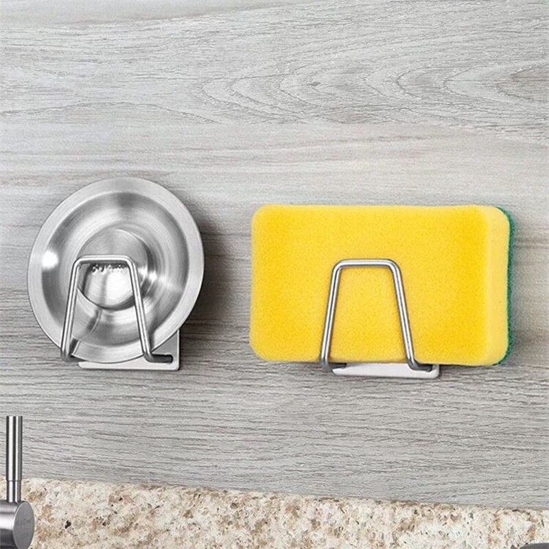 Konco Kitchen Sponges Holder Adhesive Wall Hanger