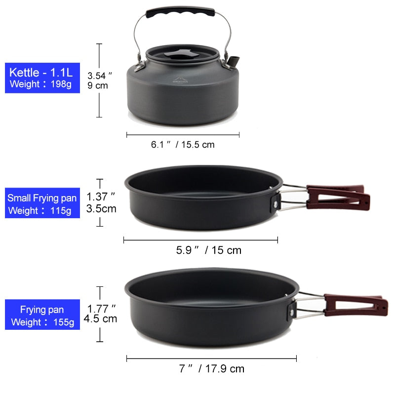 Camping Cookware Set Outdoor