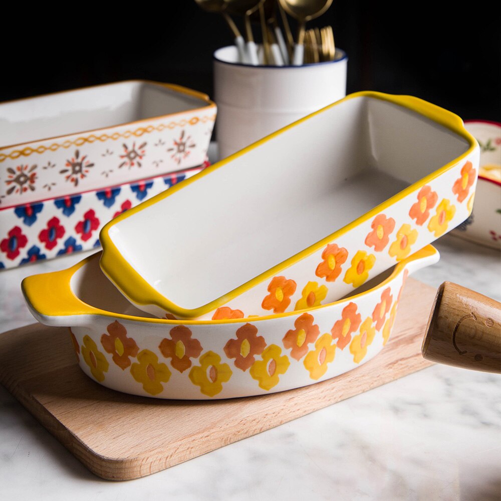 Ceramic Baking Dish Roasting Lasagna Pan