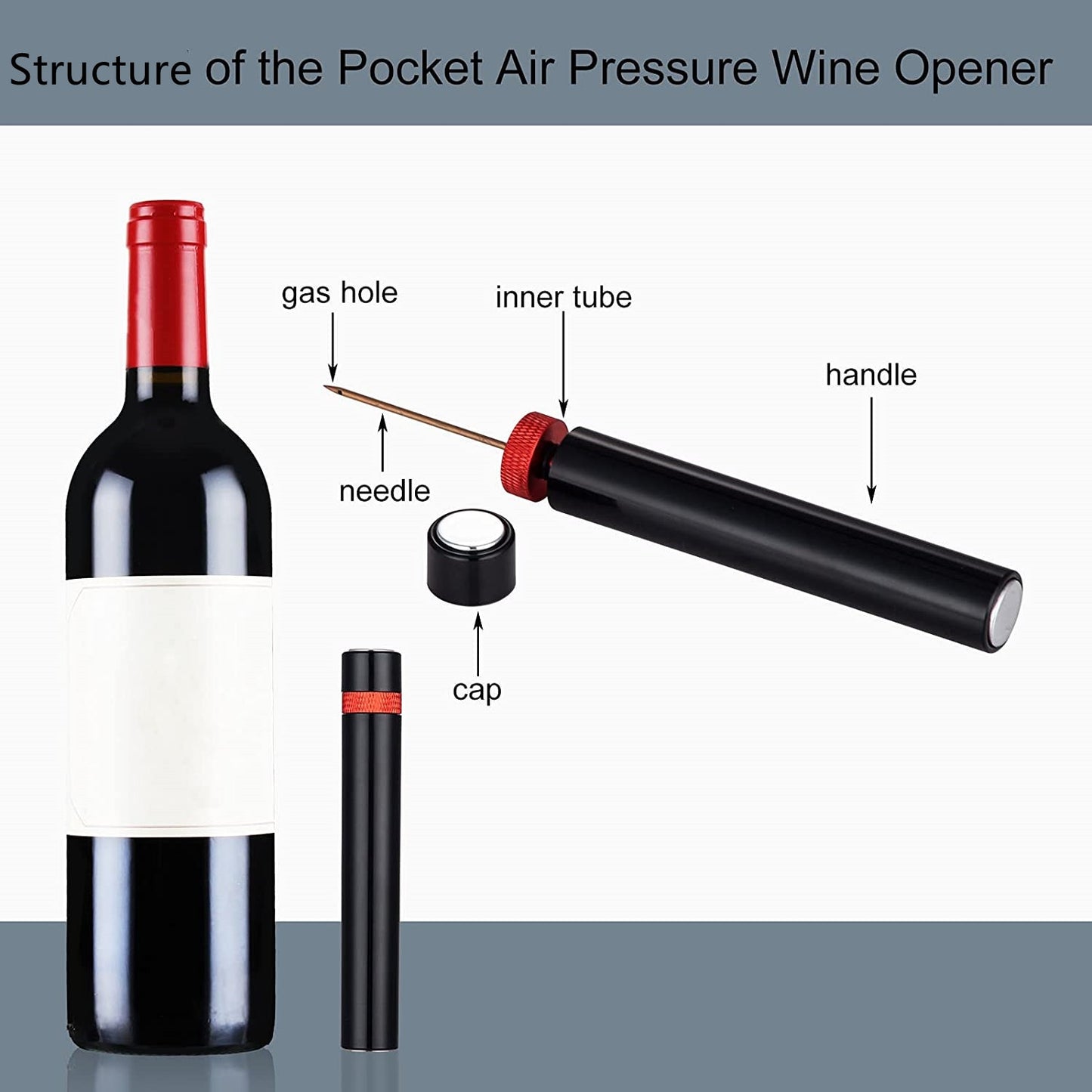 Wine Opener Air Pressure Pump Bottle