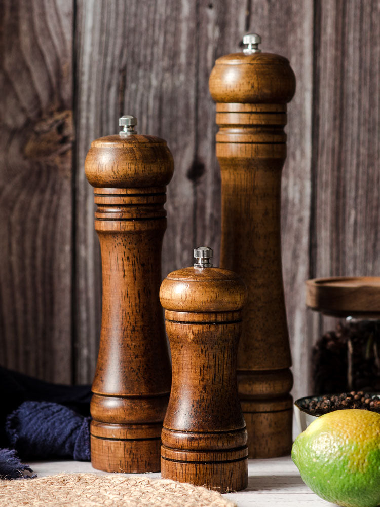 Solid Wood Spice Pepper Mill