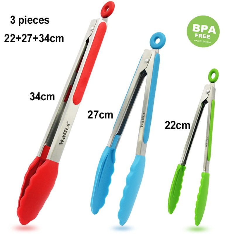 Silicone Food Tongs Kitchen Utensil