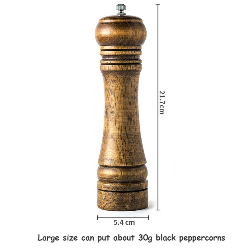 Solid Wood Spice Pepper Mill