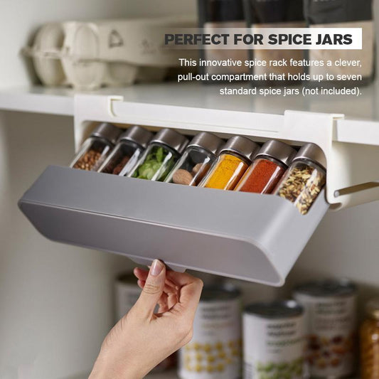 Self-adhesive Wall-mounted Under-Shelf Spice