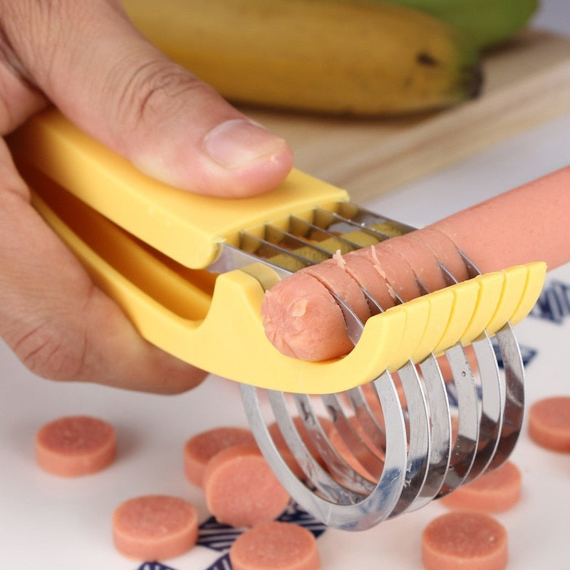 Banana Slicer Fruit Vegetable Sausage Slicer