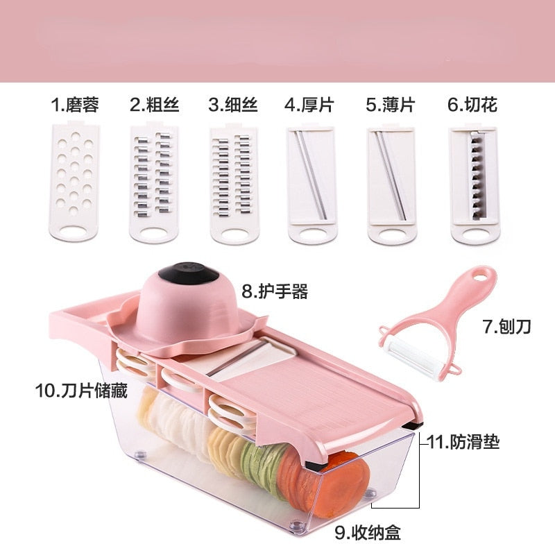 Multifunctional Vegetable Cutter for Kitchen Fruit Slicer