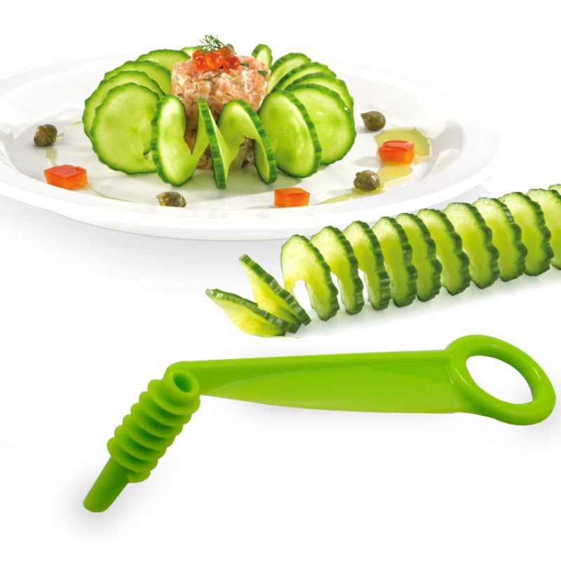 1Pc Random Color Manual Cucumber Spiral Slicer