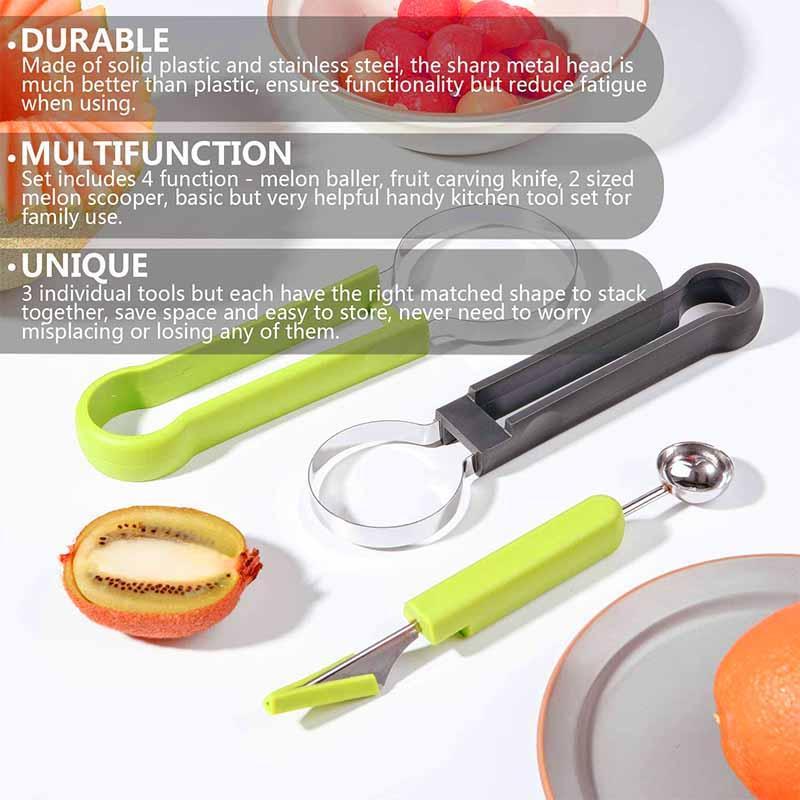 Kitchen Bar Gadgets 4 In 1 Fruit Carving Knife