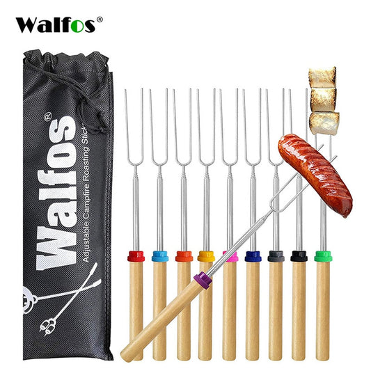 Double Metal Skewers For Barbecue Stainless Steel