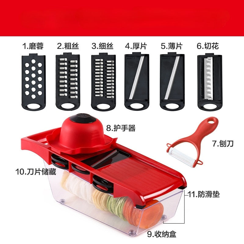 Multifunctional Vegetable Cutter for Kitchen Fruit Slicer