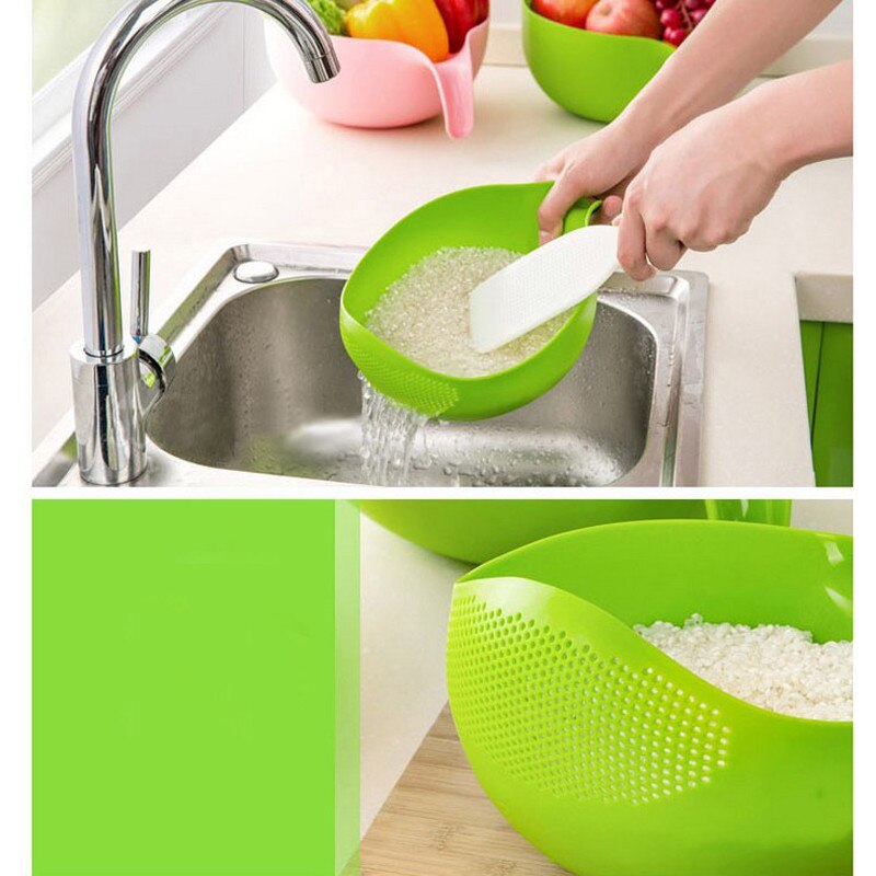 Rice Washing Filter Strainer Plastic Rice Sieve