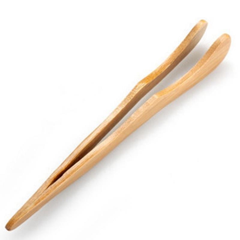 Wood Food Tongs Long Handle Non-Slip